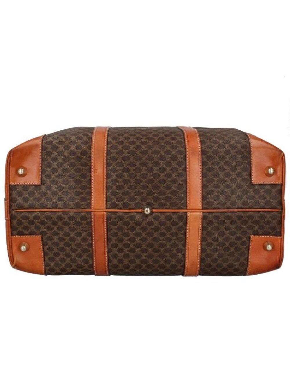 Celine Macadam Boston Bag Leather Brown - Picture 6 of 7